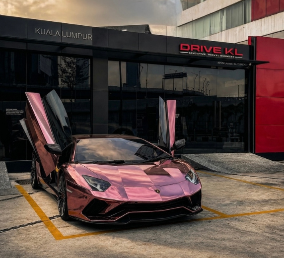 DRIVE KL luxury Lamborghini Aventador rental at Kuala Lumpur showroom